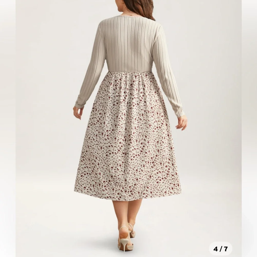 Floral midi dress - Picture 10 of 11